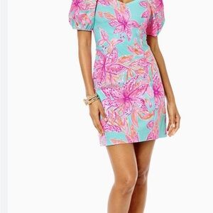Lily Pulitzer Lunetta Short Sleeve Stretch Dress size 8